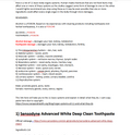 SENSODYNE - Health Effects of Ingredients - List