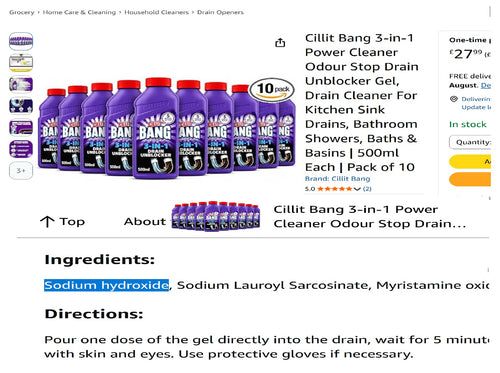 SENSODYNE - Health Effects of Ingredients - List